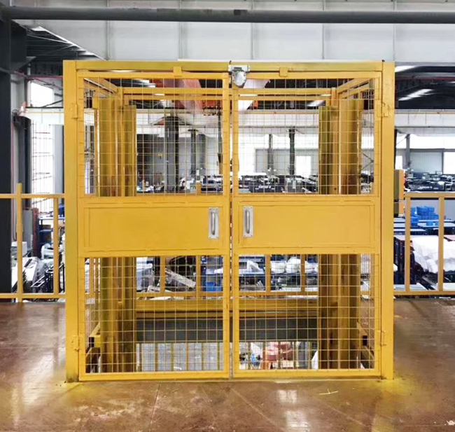 百色智能导轨式升降机亮相